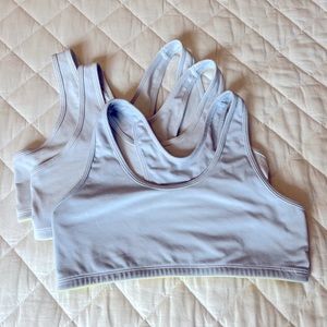 Yellowberry Girl’s Half Moon Sports Bra Set of 3 size Medium 14